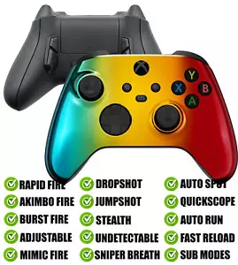 Multi Chrome Modded Reflex Buttons Rapid Fire Mod Controller for Xbox Series X S - Picture 1 of 8