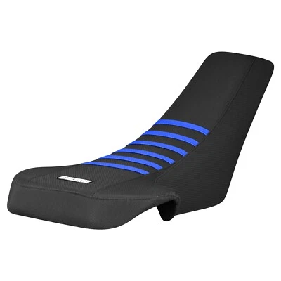 Cubierta de asiento Suzuki Quadracer 250 LT 250R 1987-1992 todo negro con costillas TM AZUL #245 Foto 1 de 4