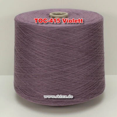 415 Violett TVU Ocean Nm 30/2 Baumwolle Acryl Strickgarn Häkelgarn Garn Kone