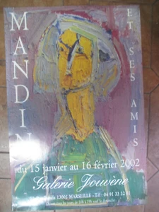 Mandin and Friends Galerie Jouvène 61cm by 42cm 66 Exhibition Poster - Picture 1 of 3