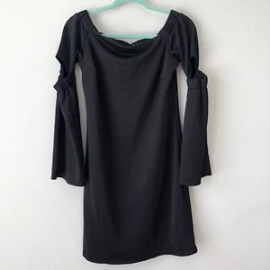 NWT Asos Women’s Tall Black Off the Shoulder Dress Size 6 - Picture 1 of 6