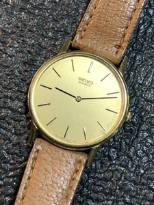 Vintage Seiko Watch 2620 Gold Tone 33mm Wristwatch For Parts Or Repair - Picture 1 of 15