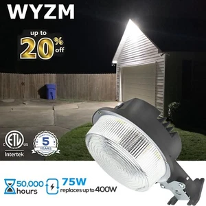 75 Watts Outdoor Led Dust to Dawn Lights with Photocell, LED Security Lighting - Picture 1 of 17