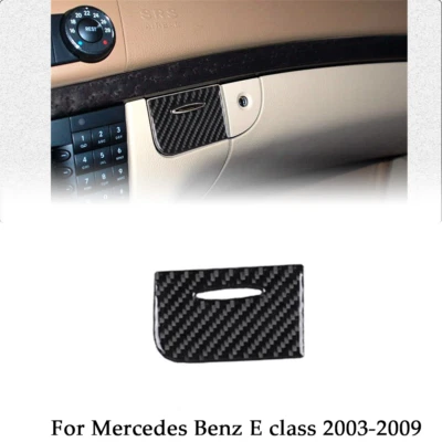 Copilot Storage Box Panel Carbon Fiber Trim Fit Mercedes Benz E class 2003-2009  - image 1 of 4
