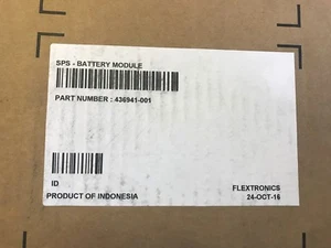 NEW SEALED HP 436941-001 406099-001 SAS Module Battery Ni-MH 4.5V for MSA60  - Afbeelding 1 van 1