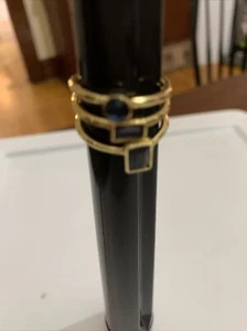 Neu mit Etikett Brooks Brother goldfarbener Stein drei Ringe Größe 8 CS361 - Bild 1 von 3