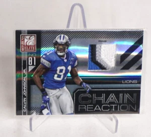 Calvin Johnson Jr. 2010 Donruss Elite Chain Reaction Jersey #6. 32/50 Karte - Bild 1 von 2