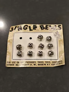 Vintage Christmas 10 Jingle Bells on Card Criterion Bell & Specialty Co. - Picture 1 of 2
