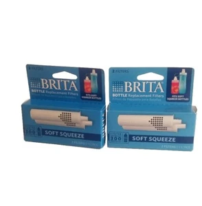 Two - 2 Packs BRITA Water Bottle Replacement Filter Filters Soft Squeeze NIB 4 - Picture 1 of 2