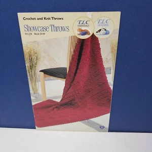 SHOWCASE THROWS Crochet and Knit Throw Blankets Coats & Clark - Picture 1 of 6