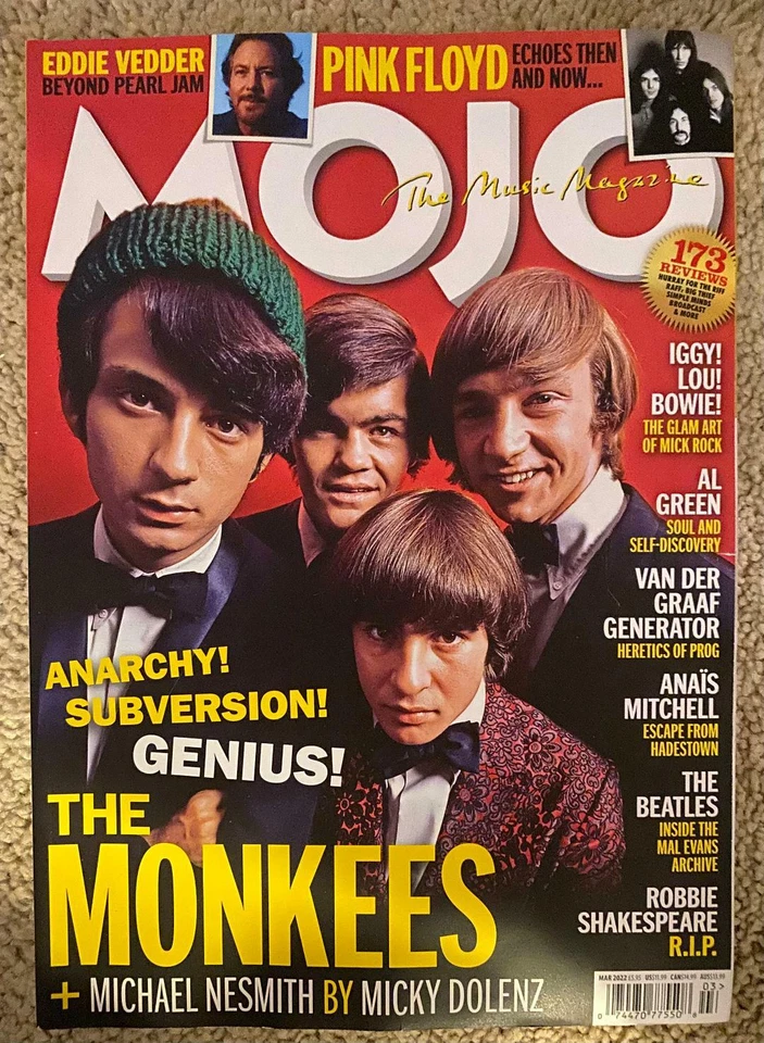 MOJO Magazine March 2022 The MONKEES Michael Nesmith By Micky Dolenz BEATLES - Image 1 of 1