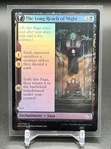 Magic The Long Reach of Night 109/302 Kamigawa: Neon Dynasty lámina poco común casi nueva + - Imagen 1 de 2