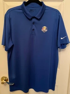 2018 Ryder Cup Le Golf National Nike Golf Dri Fit Golf Shirt Men's Size Large - Picture 1 of 2