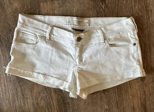 Abercrombie & Fitch Damen weiße Denim kurze Shorts Größe 8 W 29 - Bild 1 von 3