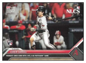 CORBIN CARROLL RC 2023 Topps NOW ROOKIE #1040 NLCS Diamondbacks NM+-MT+ ID:83291