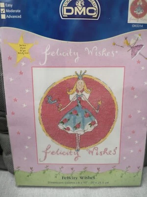 DMC Felicity Wishes K5314 Counted Cross Stitch Kit 8" x 10" - Image 1 of 4