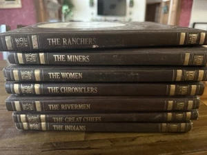 LOT of 7 Time Life Books "The Old West" Vintage 1977 Faux Leather Bound - Imagen 1 de 8