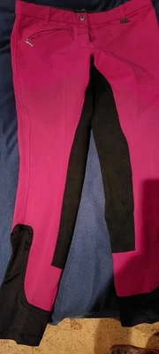 Reithose Pink- Schwarz - Bild 1 von 4