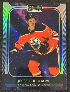 2021-22 O-Pee-Chee Platinum Cosmic /65 Jesse Puljujarvi #148 - Picture 1 of 2
