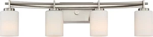 Quoizel Taylor Bath Vanity, Lights 4-Light 400 Total Watts, Brushed Nickel - Picture 1 of 1