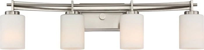 Quoizel Taylor Bath Vanity, Lights 4-Light 400 Total Watts, Brushed Nickel - Image 1 of 1