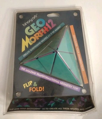 RARE Vintage Binary Arts Geo Morph 12 Geometric Puzzle Challenge Game Toy 1995 - Image 1 of 2