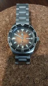 Citizen Promaster Diver Automatic Orange Dial Men's Watch NY0120-01Z - Picture 1 of 6