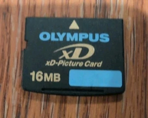 Olympus xD Picture Card 16MB Memory Card Tested Working Vintage Digital Camera - Picture 1 of 2