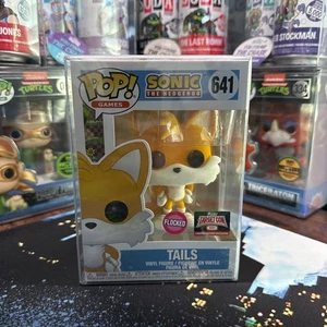 Funko Pop! Vinyl: Sonic the Hedgehog - Tails Flocked Exclusive 641 mit Protektor - Bild 1 von 6