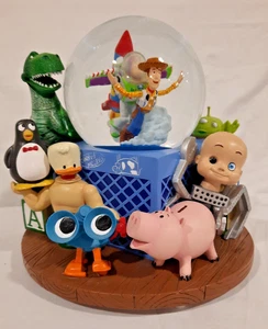 RARO GLOBO DE NIEVE DISNEY PIXAR TOY STORY GRANDE CON CAJA DE MÚSICA INCORPORADA - Imagen 1 de 12