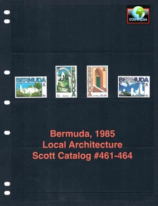1/3 off $7.00 Scott Value - 1985 BERMUDA Island Architecture CV MNH NH UMM - Picture 1 of 4