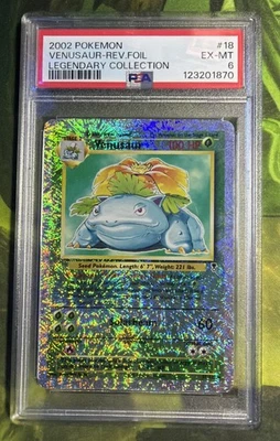 Venusaur Reverse Holo 18/110 - Legendary Collection - PSA 6 EX-MT - Image 1 of 4