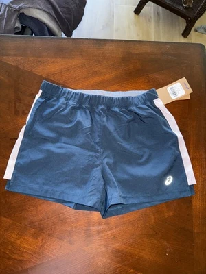 ASICS Women's Ready Set 3 in 1 Short Navy Blue/Pink *size S - Изображение 1 из 4