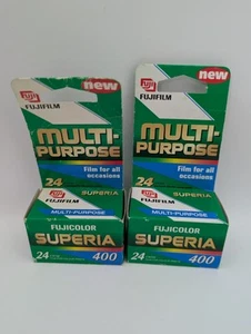 Fuji Superia 400 Film Pack Expired 2000 New Old Stock 2x24 Rare - Picture 1 of 9