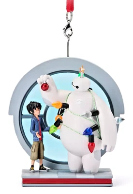 Disney Parks 2025 Big Hero 6 Baymax Hiro Hamada BOXED Christmas Lights Ornament - Image 1 of 4