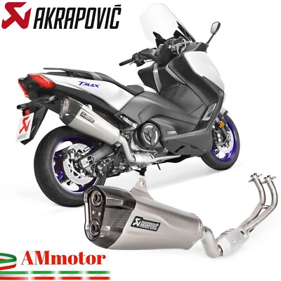 Escape Completo Akrapovic Yamaha T-Max 530 2017 Moto Racing Line Titanio - Imagen 1 de 4