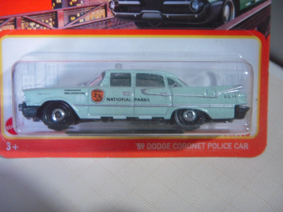 Dodge Coronet 1959 police car matchbox 1:64 die cast - Immagine 1 di 1