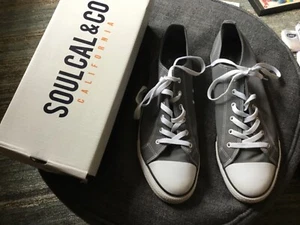 SoulCal Canvas Low - Grey - U.K. Size 12 - Picture 1 of 6