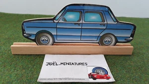 découpe SIMCA 1000 bleu contreplaqué bois 16 cm de longueur présentoir BERGAMOTE - Picture 1 of 2