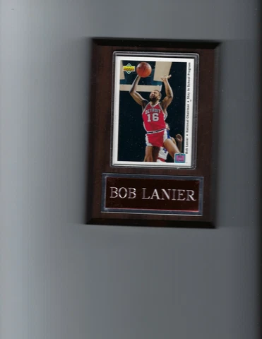 BOB LANIER PLAQUE DETROIT PISTONS NBA BASKETBALL NBA   C Cover