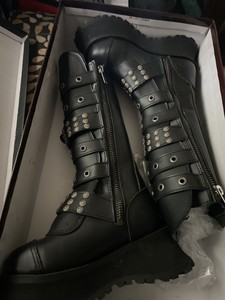 Las mejores ofertas en Botas de piel sintética Demonia para hombres | eBay