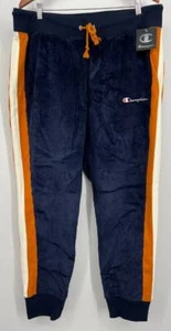 Champion Mens Corduroy Navy Blue Orange White Jogger 2XL NEW Drawstring Cotton - Picture 1 of 11