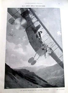 REGIA AEREONAUTICA/1GM)RAID AEREO SU LUBIANA.L'illustrazione Italiana,1916 - Picture 1 of 10