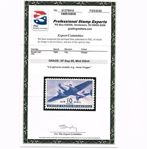 EXCEPTIONAL GENUINE SCOTT #C27 MINT PRISTINE OG NH PSE CERT GRADED XF-SUPERB-95 - Picture 1 of 3