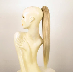 Haarteil Pferdeschwanz langen hellblonde Docht blonde klar Frau 65 cm 7 15t613 - Picture 1 of 8