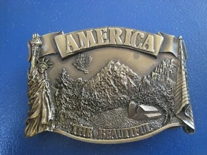 Vintage America The Beautiful Gürtelschnalle - Bild 1 von 2