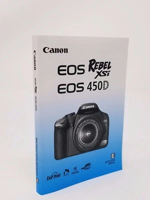 Canon Rebel XSi EOS 450D Instruction Owners Manual Book NEW - Image 1 of 2