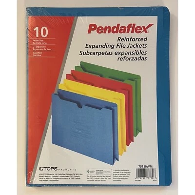 Pendaflex Reinforced Expanding File Jackets Letter Size 2" Expansion pack of 10 - Image 1 of 4