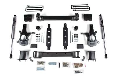 Zone 2014-2018 Silverado Sierra 1500 2WD 4.5" Lift Kit Strut Spacer Fox Shocks - Image 1 of 2