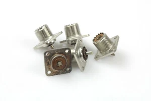 Lot of 10 SO-239A RF Coaxial Connector, UHF Coaxial, Straight Flanged Jack, Sold - Picture 1 of 4